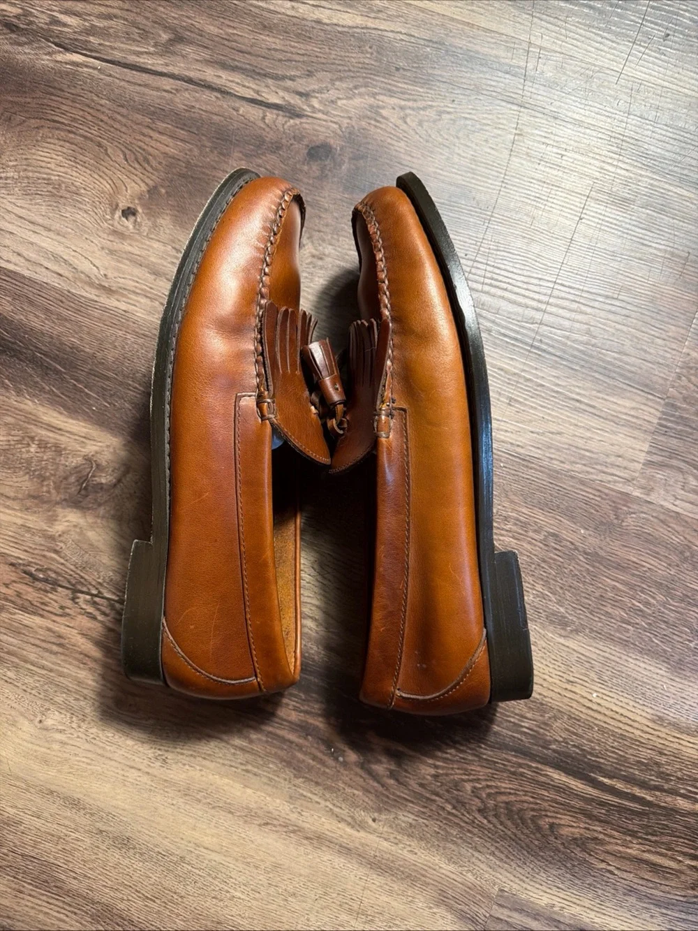 Brooks Brothers Men’s Brown Leather Tassel Loafers 10D